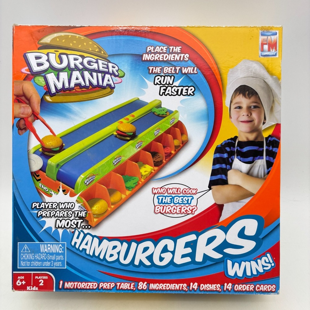 Burger Mania Game COMPLETE WORKS Fotorama Kids Food Burgermania Hamburgers